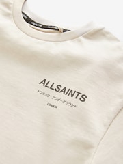 smALLSAINTS Neutral Oversized Underground Crew 100% Cotton T-Shirt - Image 6 of 7