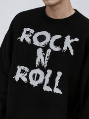 Religion Black Rock N Roll Knit Jumper - Image 3 of 5