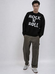 Religion Black Rock N Roll Knit Jumper - Image 5 of 5