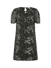 Yumi Black Sequin Embroidered Tunic Dress - Image 5 of 5