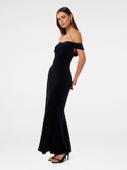 Forever New Blue Ada Off Shoulder Velvet Gown - Image 2 of 4