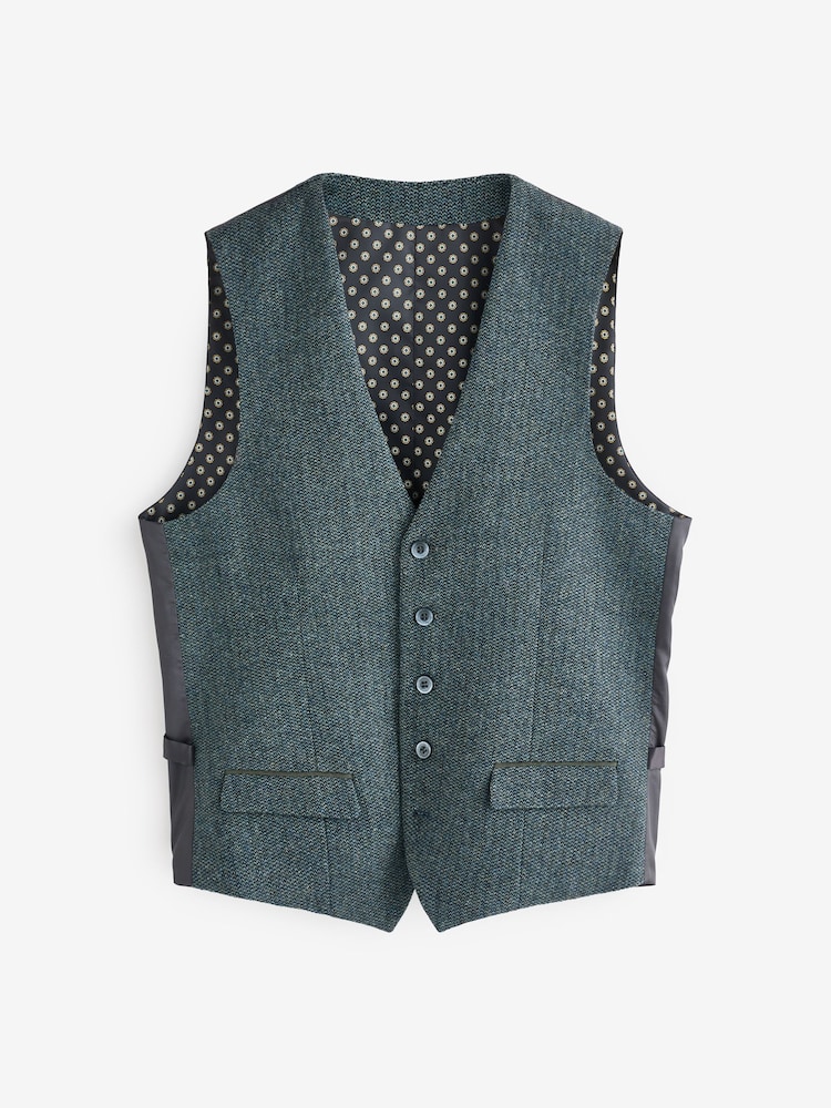 Skopes Single Breasted Tweed Effect Newsam Waistcoat - Image 3 of 4