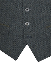 Skopes Green Single Breasted Tweed Effect Newsam Waistcoat - Image 4 of 4