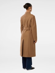 Forever New Brown Petite Ari Funnel Neck Coat - Image 2 of 5