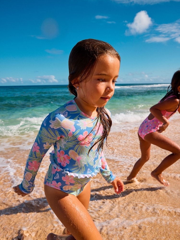 Roxy Tropical Story Print Long Sleeve One Piece Rashguard - Image 3 of 7