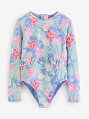 Roxy Tropical Story Print Long Sleeve One Piece Rashguard - Imagen 7 de 7
