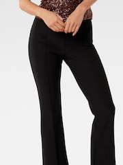 Forever New Black Aubrey Flare Trousers - Image 3 of 5