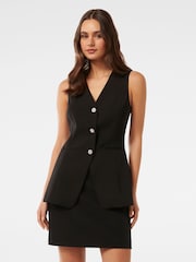 Forever New Black Brydie Vest Top - Image 1 of 5