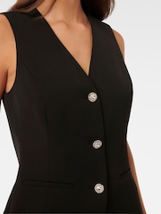 Forever New Black Brydie Vest Top - Image 3 of 5