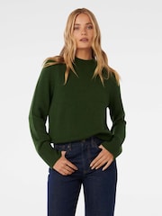 Forever New Green Poppy Stand Neck Jumper - Image 1 of 5
