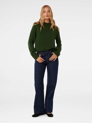 Forever New Green Poppy Stand Neck Jumper - Image 5 of 5