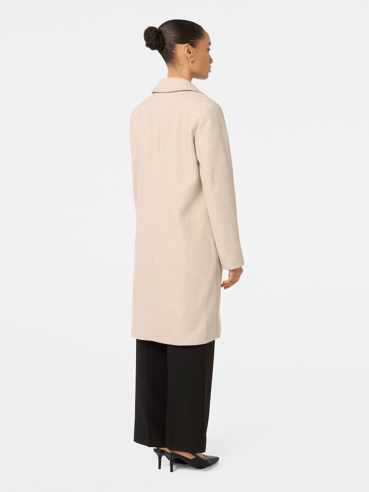 Forever New Natural Petite Bonnie Longline Coatigan - Image 2 of 5