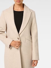 Forever New Natural Petite Bonnie Longline Coatigan - Image 3 of 5