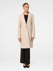 Forever New Natural Petite Bonnie Longline Coatigan - Image 5 of 5