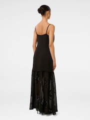 Forever New Black Petite Carmel Embellished Slip Maxi Dress - Image 2 of 4