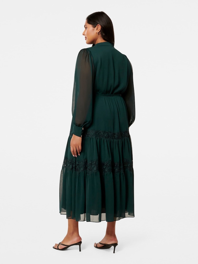 Forever New Rue Curve Trim Detail Midi Dress - Изображение 2 из 4