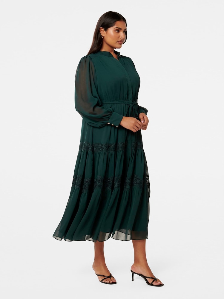 Forever New Rue Curve Trim Detail Midi Dress - Изображение 4 из 4
