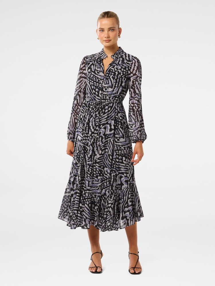 Forever New Blue Balwyn High-Low Hem Midi Dress - Image 1 of 4