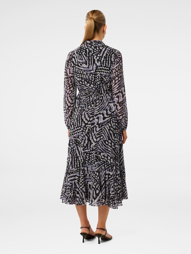 Forever New Blue Balwyn High-Low Hem Midi Dress - Image 2 of 4