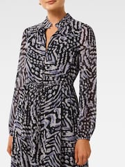 Forever New Blue Balwyn High-Low Hem Midi Dress - Image 3 of 4