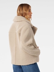Forever New Natural Analise Borg Jacket - Image 2 of 5