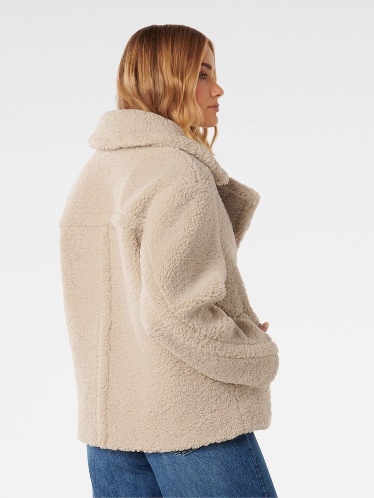 Forever New Natural Analise Borg Jacket - Image 2 of 5