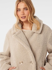Forever New Natural Analise Borg Jacket - Image 3 of 5