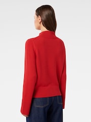 Forever New Red Poppy Stand Neck Jumper - Image 2 of 5