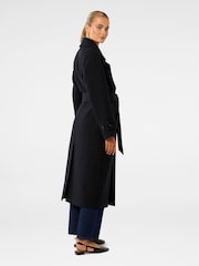 Forever New Blue Sofia Soft Shoulder Coat - Image 3 of 6