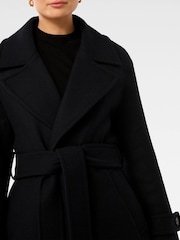 Forever New Blue Sofia Soft Shoulder Coat - Image 6 of 6