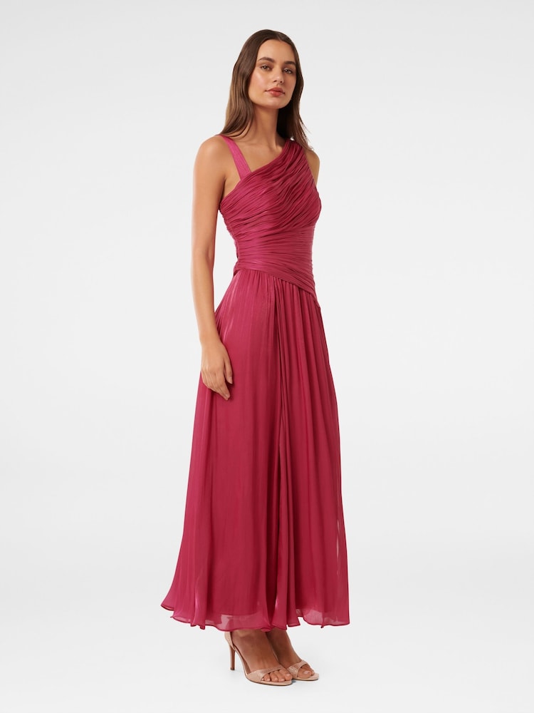 Forever New Nya asymmetrisches Maxikleid in Metallic-Optik - Bild 4 von 4 Forever New Nya asymmetrisches Maxikleid in Metallic-Optik - Bild 4 von 4