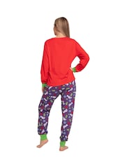 Character Red Bluey And Bingo Christmas 100% Cotton Pyjamas - Image 2 of 10
