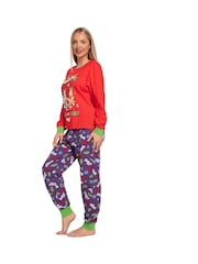 Character Red Bluey And Bingo Christmas 100% Cotton Pyjamas - Image 3 of 10