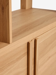 Natural Heath Oak Effect Storage Ladder Shelf - Image 12 of 12