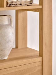 Natural Heath Oak Effect Storage Ladder Shelf - Image 4 of 10