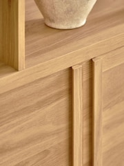 Natural Heath Oak Effect Storage Ladder Shelf - Image 5 of 10