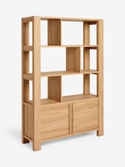 Natural Heath Oak Effect Storage Ladder Shelf - Image 7 of 10