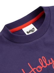 Character Purple Bluey And Bingo Christmas 100% Cotton Sweatshirt - Image 3 of 8