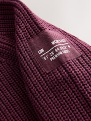 Plum Purple Utility Zip Neck Knitted Jumper (3-16yrs) - Image 12 of 19