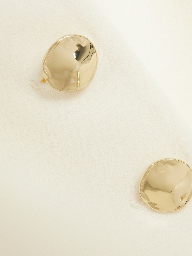 River Island Cream Square Neck Waistcoat - Image 6 of 6