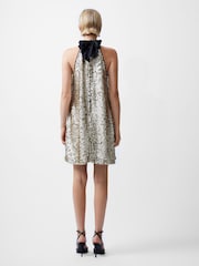 French Connection Elah Sequin Halter Neck Dress - Изображение 3 из 4