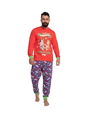 Character Bluey And Bingo Christmas 100% Cotton Pyjamas - Image 1 of 11