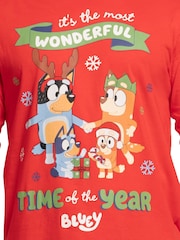 Character Bluey And Bingo Christmas 100% Cotton Pyjamas - Image 3 of 11