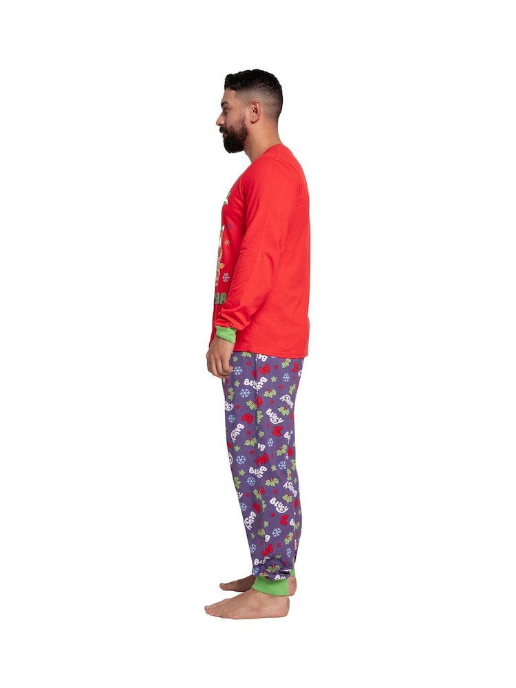 Character Bluey And Bingo Christmas 100% Cotton Pyjamas - Image 4 of 11