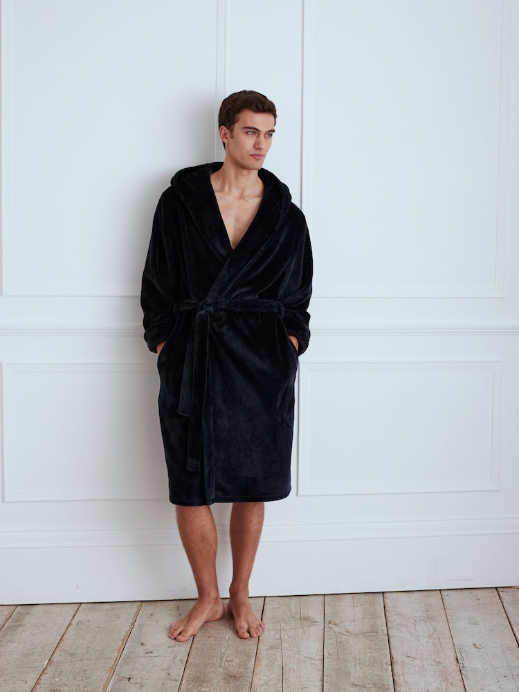 Chelsea Peers Blue Fleece Dressing Gown - Image 1 of 5