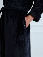 Chelsea Peers Blue Fleece Dressing Gown - Image 4 of 5