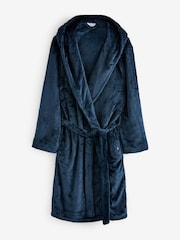 Chelsea Peers Blue Fleece Dressing Gown - Image 5 of 5