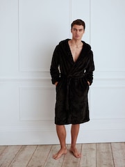 Negro - Bata de polar de Chelsea Peers - Imagen 1 de 5
