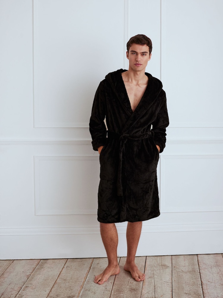 Negro - Bata de polar de Chelsea Peers - Imagen 1 de 5