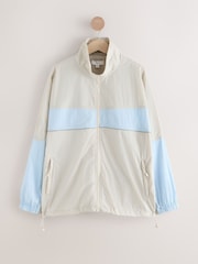 Azul/crudo - Colourblock Windbreaker Running Jacket - Imagen 6 de 8